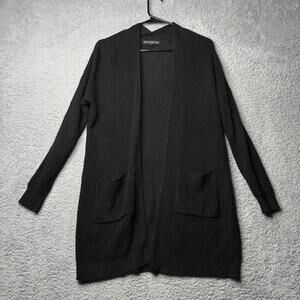 Elite Collection Cardigan Women's Large Black Knit Sweater